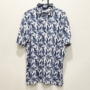 Pre-loved! TAILORBYRD Men’s Leaf Print Golf Shirt!